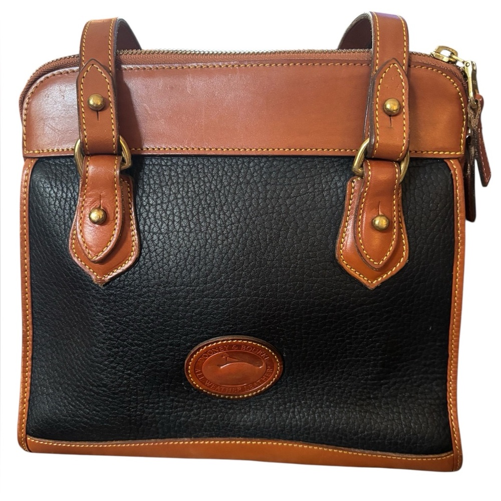 Dooney & Bourke Vintage Black and Brown Leather Bag